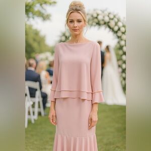 Ursula of Switzerland formal mother of the bride/bridesmaid feminine rosettes